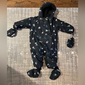 7AM Enfant snowsuit 1T to 2T booties mittens 7 am baby toddler